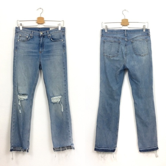rag & bone |  Stovepipe Step Hem Jeans size 29 - Picture 6 of 8